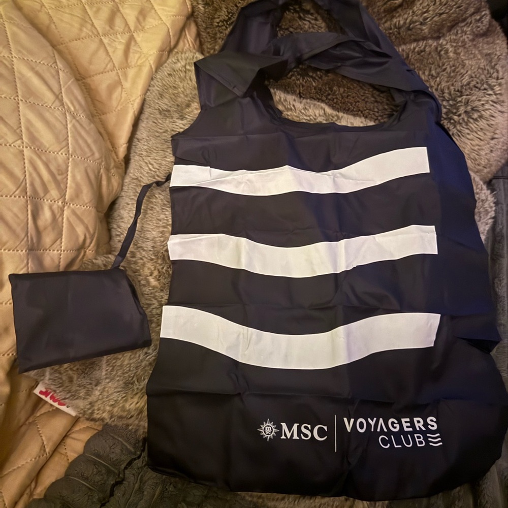 New MSC Voyagers Club Tote Bag shopper shopping cruise 🚢 nylon